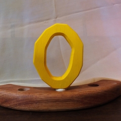 Número 0 para anel de aniversário (pintado)