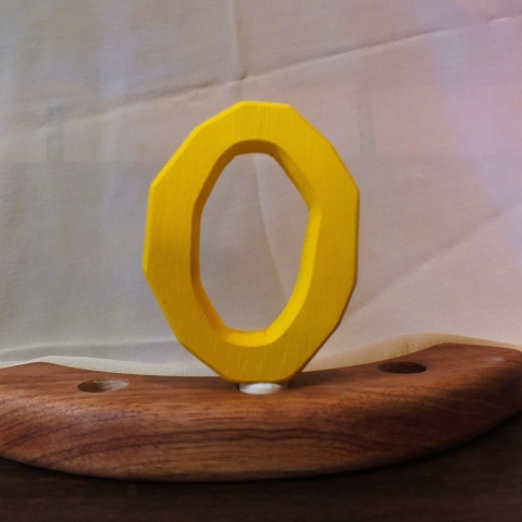 Número 0 para anel de aniversário (pintado)