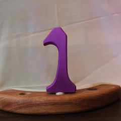 Número 1 para anel de aniversário (pintado)