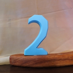 Número 2 para anel de aniversário (pintado)