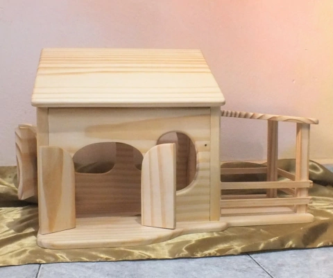 Casinha com estábulo