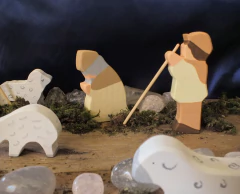 Kit Pastores Marfim - com ou sem ovelhas (itens para presépio) - comprar online