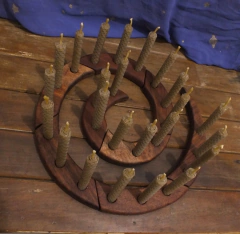 Kit calendário de Natal espiral de madeira - loja online