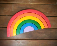 Arco-íris de madeira (6 arcos)