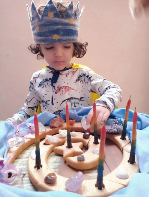 Espiral de celebrações/Aniversário Waldorf (25 espaços)