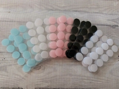 Set de 10 pares de velcros autoadhesivos color blanco - comprar online
