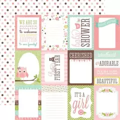 Bundle Of Joy Girl: Girl Journaling Cards 12x12 Patterned Paper (Regalo por compra)