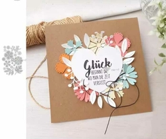 Set de 17 troqueles Flores y Hojas Varios