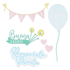 Customer Exclusive Sizzix Thinlits Dies Para Ti (For You) CH4
