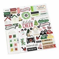 Vicki Boutin Evergreen and Holly 12 x 12 Chipboard Stickers - comprar online
