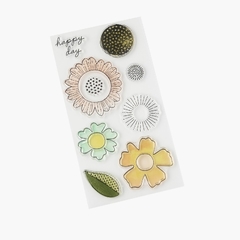 Vicki Boutin Print Shop Collection Clear Acrylic Stamps Happy Day - comprar online