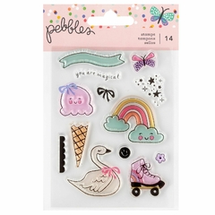 Pebbles Cool Girl Mini Stamp Set