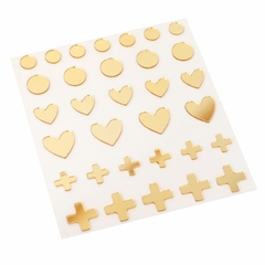 Jen Hadfield Peaceful Heart Mirror Acrylic Stickers 32/Pkg - comprar online