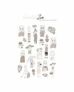Pack pegatinas puffy ADORABLE ZOE 2.0