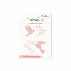 Troquel PAJARITOS ORIGAMI (Abril)