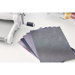 Sizzix Surfacez Opulent Cardstock Pack 8" x 11.5" 50/Pkg Charcoal en internet