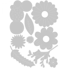 Sizzix Thinlits Dies Bold Flowers by Olivia Rose CH4 - comprar online
