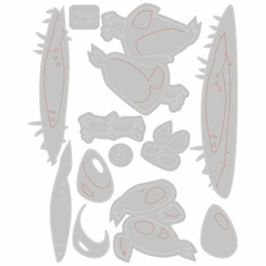 Sizzix Thinlits Dies By Tim Holtz 12/Pkg Papercut Chicks Colorize Ch1 en internet