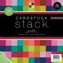 DCWV - Paper Stack 12x12 Jewels - 58 Sheets