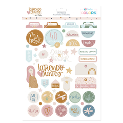 Pegatinas de chipboard LATIENDO JUNTOS