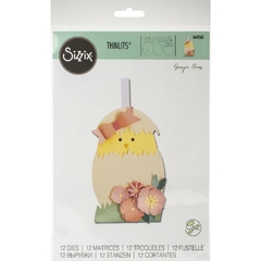 Sizzix Thinlits Dies By Georgie Evans 12/Pkg Hatching Egg