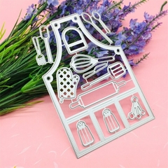Set de 14 troqueles Delantal de cocina y utensilios