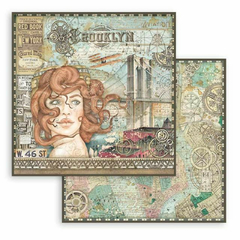 Stamperia 12 x 12 Scrapbook Paper - Sir Vagabond Aviator - Lady