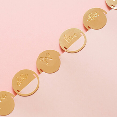 Maggie Holmes Garden Party Circle Paper Clips 6/Pkg Gold - comprar online