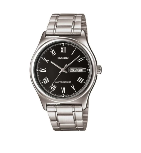 Reloj Casio MTP-V006D Hombre Acero Doble Calendario Resistente al Agua 30 metros