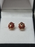 Aros vaquita san antonio esmaltada oro 18klts - comprar online