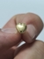 Aros corazon chico oro 18klts p o,7d
