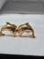Aros delfin grande oro 18klts p0,9d