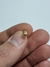 Aro bolita facetada oro 18klt tamaño chico a tuerca