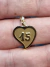 Medalla 15 oro 18klt corazon
