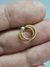 Aros cubanos oro 18Klt 1er tamaño Liso