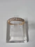 Anillo oro 18klts medio sin fin con cubic peso 2 gramos en internet