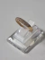 Anillo oro 18klts medio sin fin con cubic peso 2 gramos - comprar online