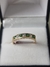 Anillo oro 18klts medio sin fin con cubic peso 2, 3 gramos - tienda online