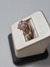 Anillo Oro 18Kl Dama Rosseta con Cubic Peso 2,4 Gramos