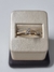 Anillo Oro 18Kl Dama Medio sin Fin con Cubic Peso 1,7 Gramos