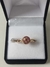 Anillo Oro 18kl Dama Frutilla con Cubic Peso 3,2 Gramos