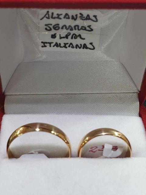 Alianzas De Oro 5 Grms. Por Par ITALIANA
