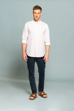 Camisa Thai Lino banco - comprar online