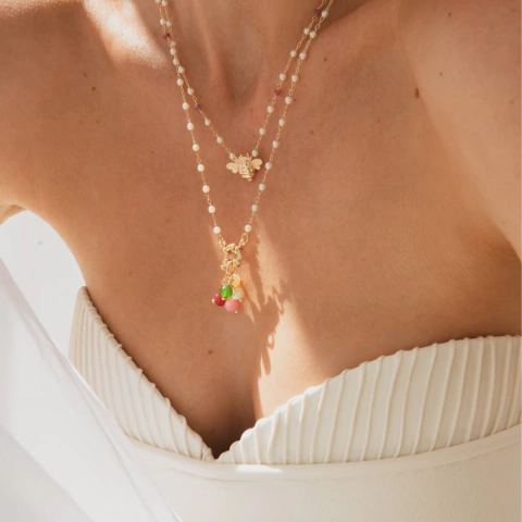 Colar Bee Banhado a ouro 18k