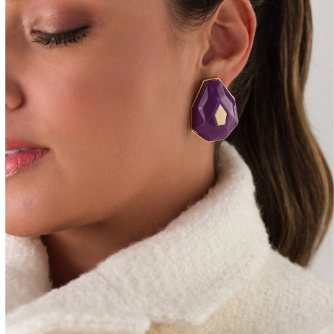 Brinco Botão Banhado a ouro 18k - comprar online