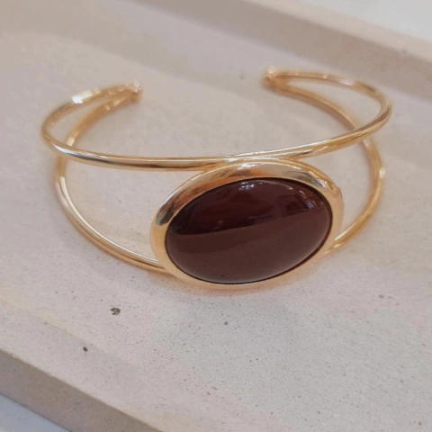 Bracelete Divina Marron Café