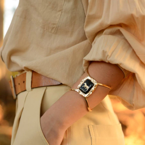 Bracelete Savannah Banhado a ouro 18k