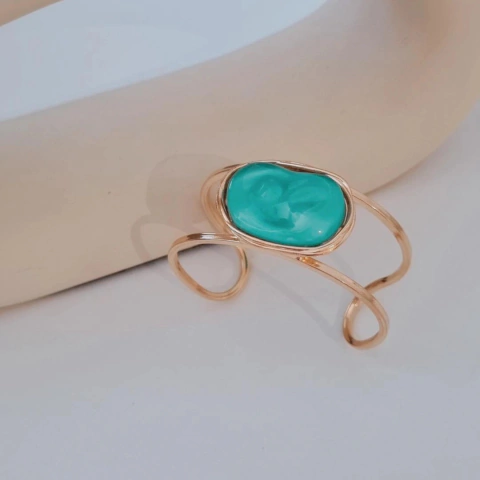 Bracelete Tiffany Blue Banhado a ouro 18ik