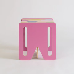 Imagem do CADEIRA CUBO BOLOTAS COLORIDAS