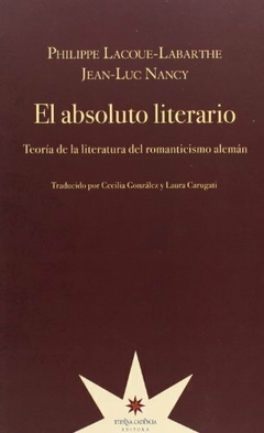 el absoluto literario - labarthe lacoue - comprar online